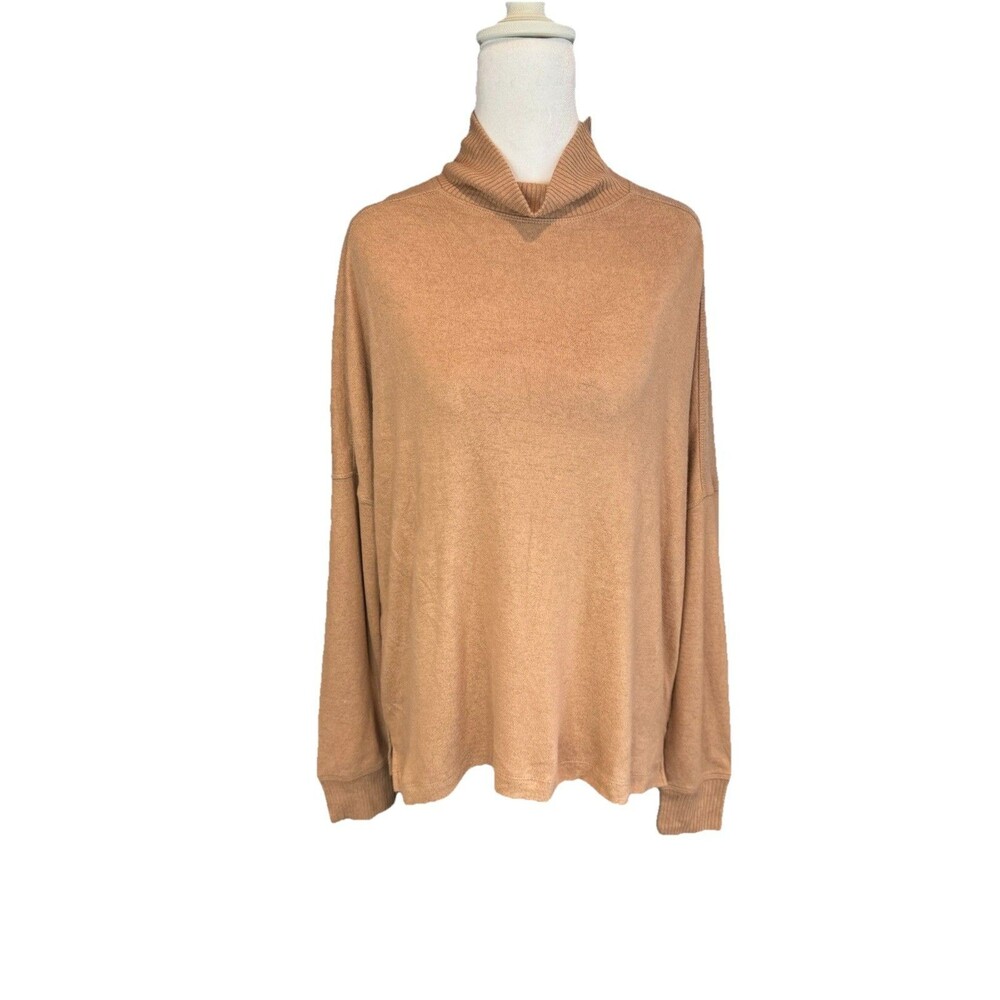 Sonoma Goods For Life Sweater Size M Beige Cozy Mock Neck Pullover NWT Women's
